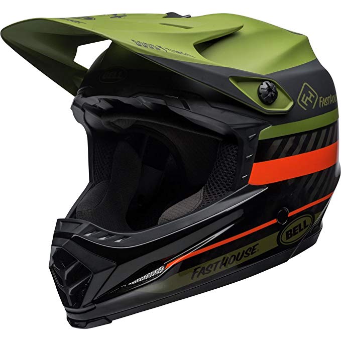 Bell Full-9 Limited Edition Helmet Matte/Gloss Green/Orange, L