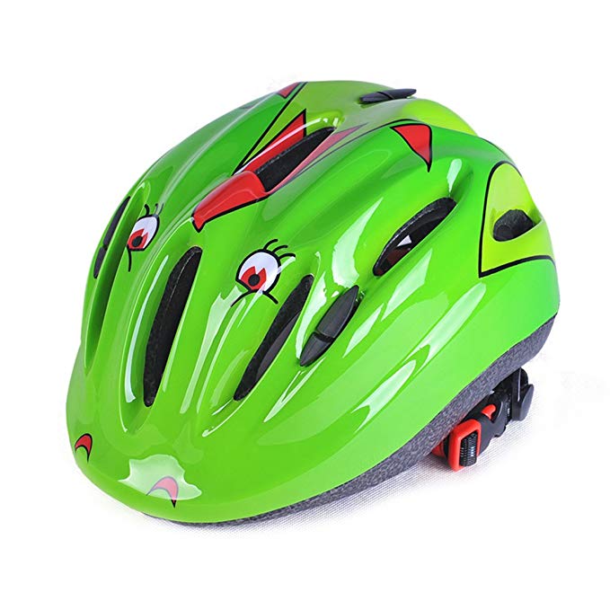 RuiyiF Kids Bike Helmet,Cycling Riding Sports Helmet for kids - Green