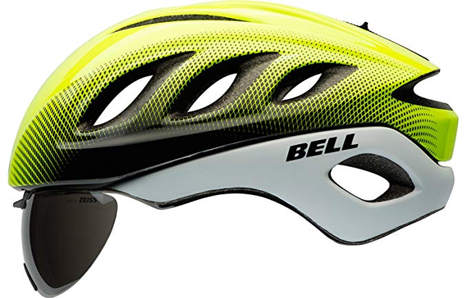 Bell Star Pro Race Helmet with Tinted Eye Shield 2016 Size: LARGE YELLOW/WHITE