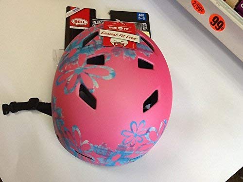 Bell Sports Injector Child Razor MultiSport Helmet, Pink, Floral Print Design, 10 Vents for a Cool Ride Ages 5-8