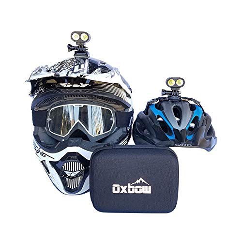 Oxbow Gear Voyager Helmet Light Kit with GoPro Mounts & Rechargeable Battery, for Mountain Biking & Dirt Biking