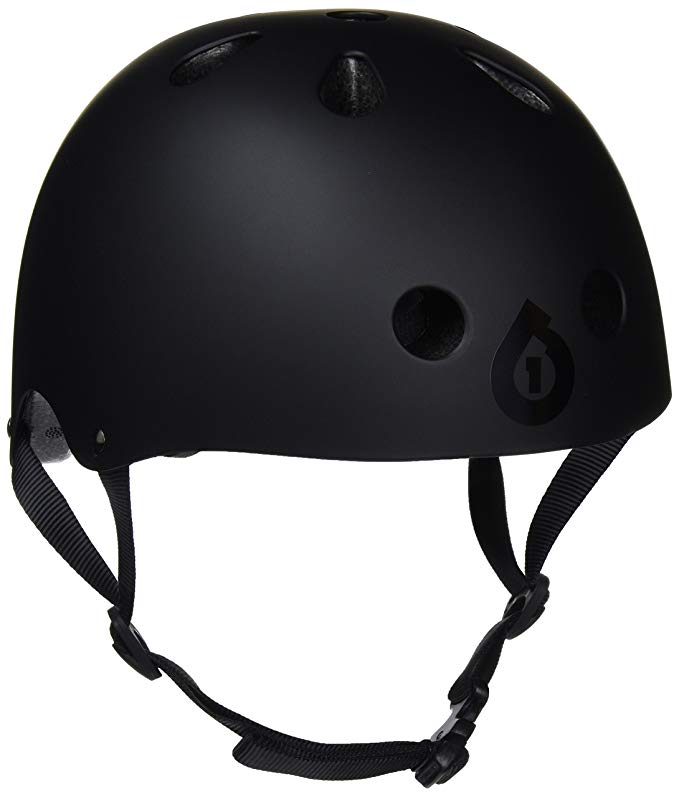 SixSixOne Dirt Lid Stacked Helmet (Matte Black/Black, One Size)