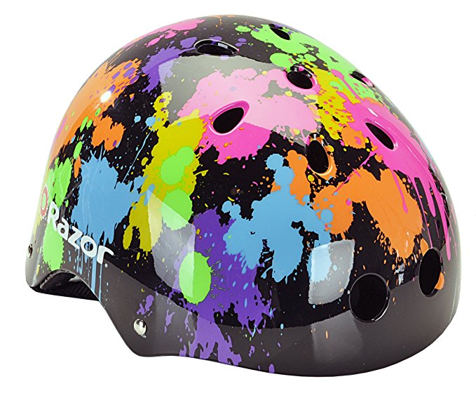 Razor V-11 Child Muli-Sport Helmet, Splatter