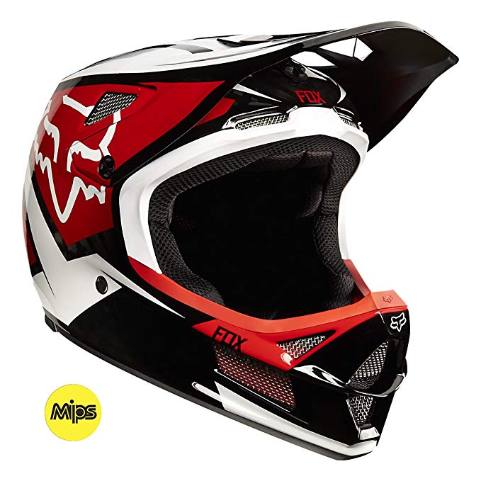 Fox Racing Rampage Pro Carbon MIPS Helmet Demo Red/White, L