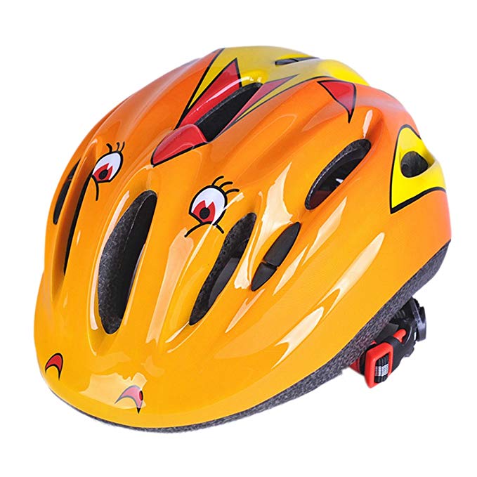 RuiyiF Kids Bike Helmet,Cycling Riding Sports Helmet for kids - Yellow