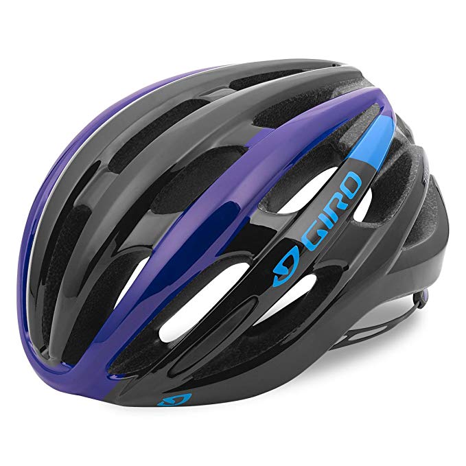 Giro Foray Road Cycling Helmet Black/Blue/Purple Large (59-63 cm)